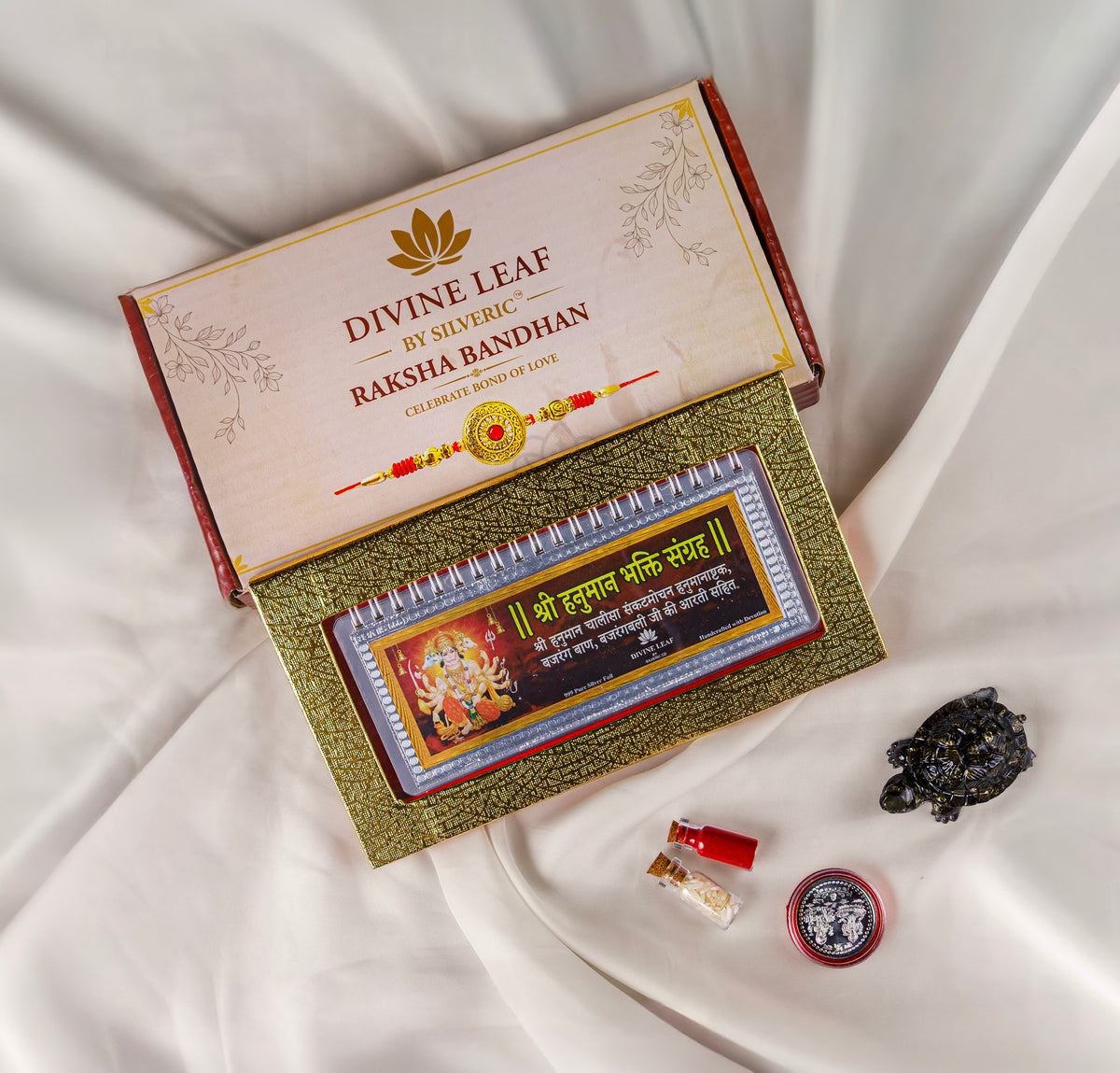 Divine Leaf™ – Sri Hanuman Bhakti Sangrah  (999 Silver Foil Edition)