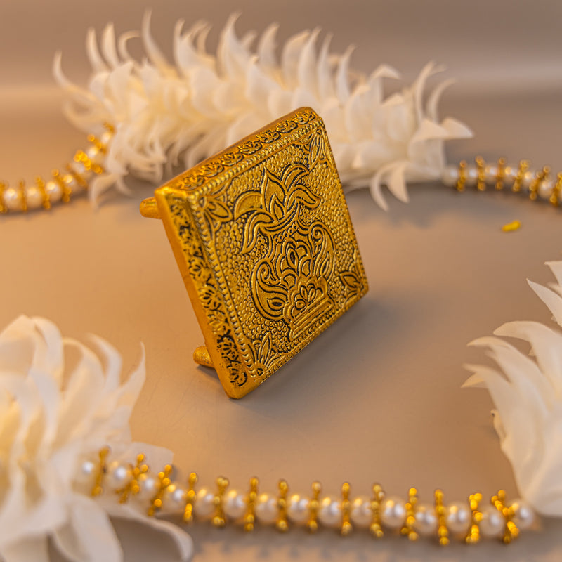 Multipurpose Brass Chowki for Temple Use