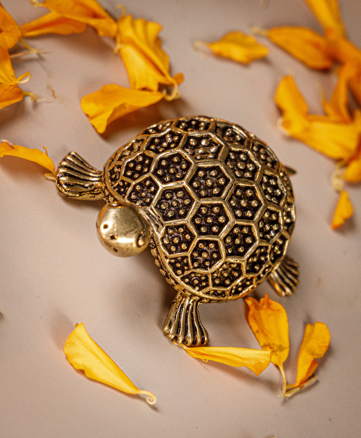 Pure Brass Tortoise (Kachua) Idol  | Vastu & Feng Shui Turtle for Wealth, Stability & Good Luck