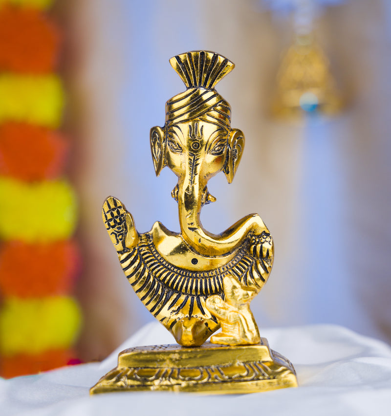 Handmade Brass Lord Ganesha Idol