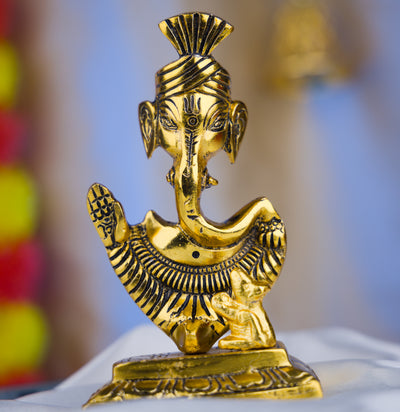 Handmade Brass Lord Ganesha Idol