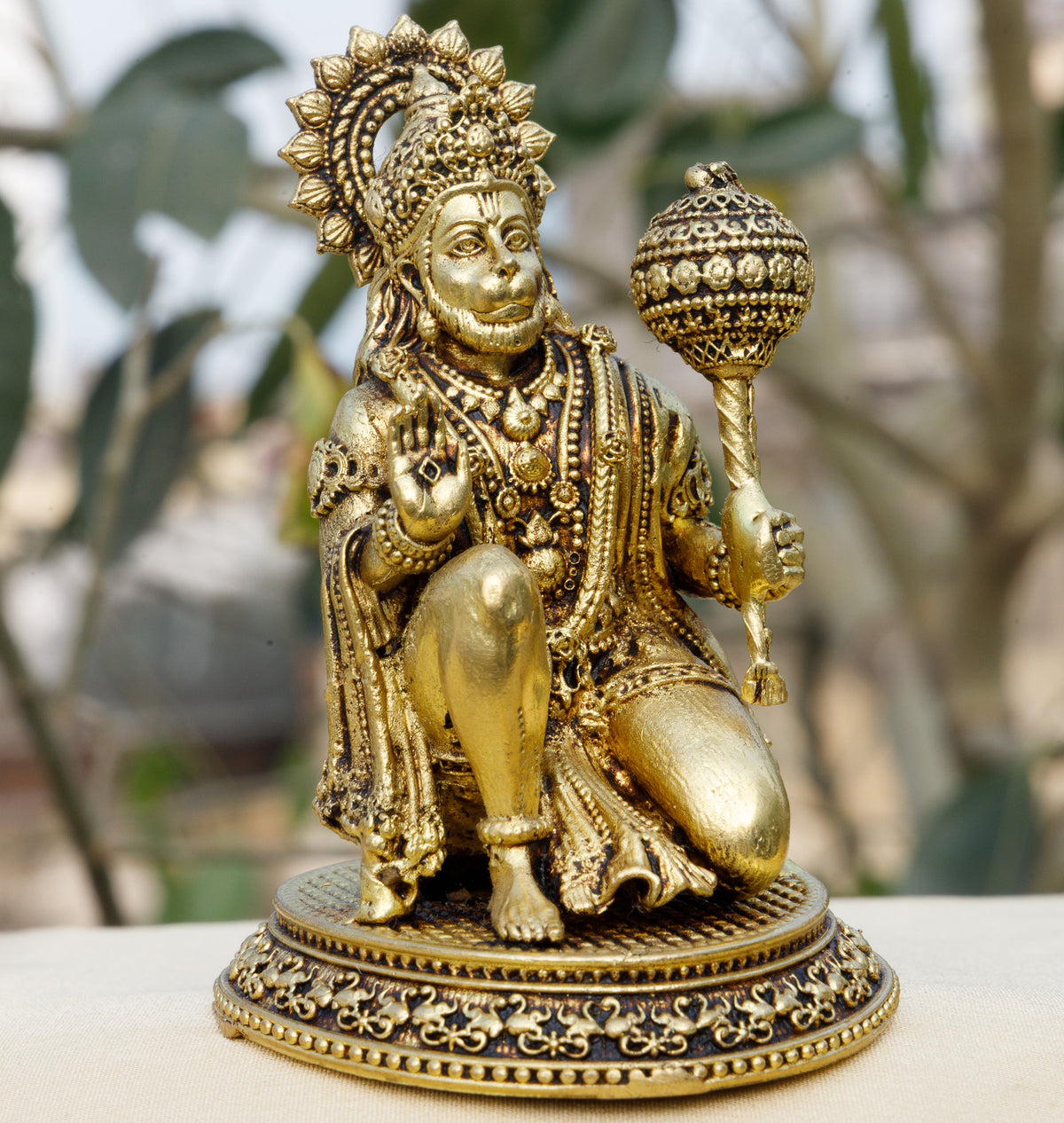 Pure Brass Lord Hanuman Idol  | Bajrang Bali Murti for Strength, Protection & Success