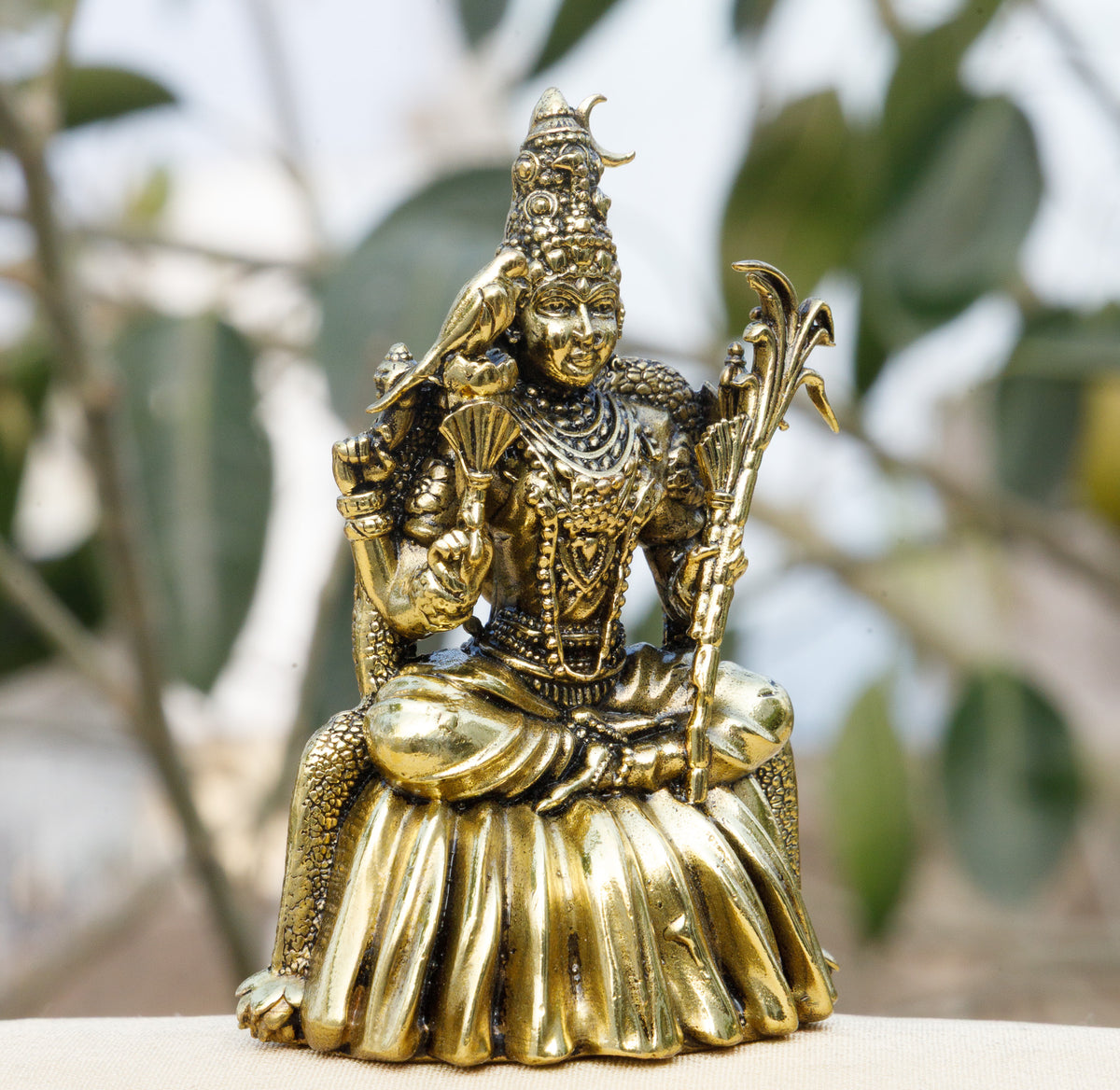 Pure Brass Lord Murugan (Kartikeya) Idol with Peacock  | Divine Murugan Swamy Murti for Strength, Wisdom & Victory
