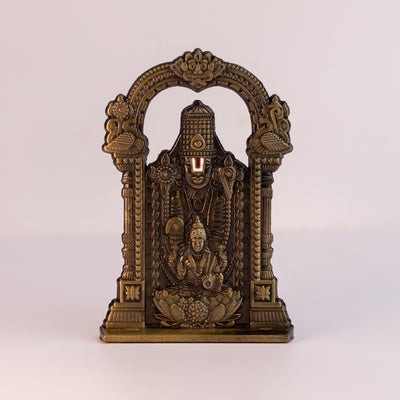 German Silver Lord Venkatesh Idol for Car Dashboard & Home Temple