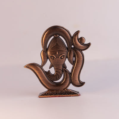 German Silver Modern Ganesha Idol – Elegant Ganpati Murti for Home, Office & Car Dashboard