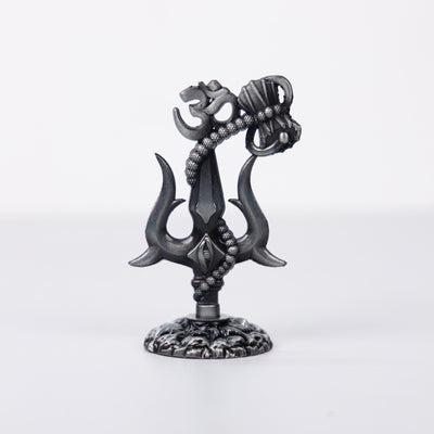Trishul Damru Idol – Mahadev Trishul with Rudraksha for Car Dashboard & Home Temple