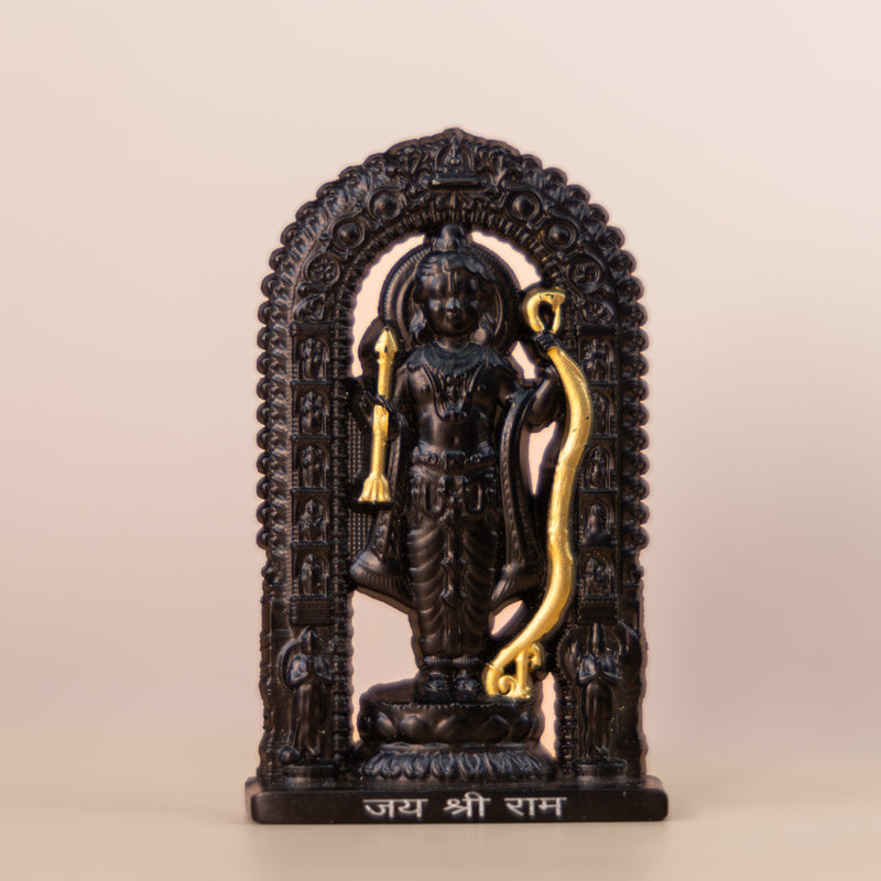 German Silver Lord Ram Idol – Shri Ram Murti for Car Dashboard & Home Temple