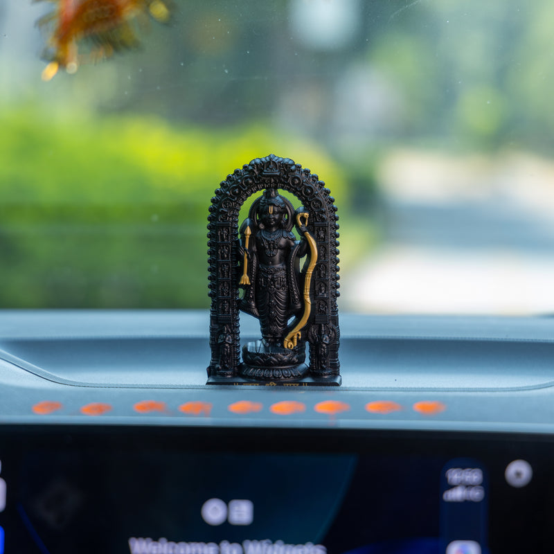 German Silver Lord Ram Idol – Shri Ram Murti for Car Dashboard & Home Temple