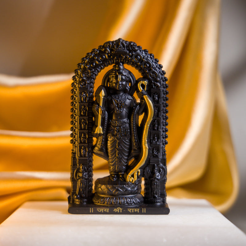 German Silver Lord Ram Idol – Shri Ram Murti for Car Dashboard & Home Temple