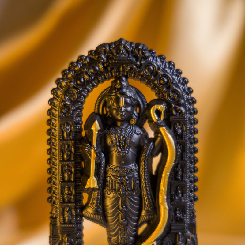 German Silver Lord Ram Idol – Shri Ram Murti for Car Dashboard & Home Temple