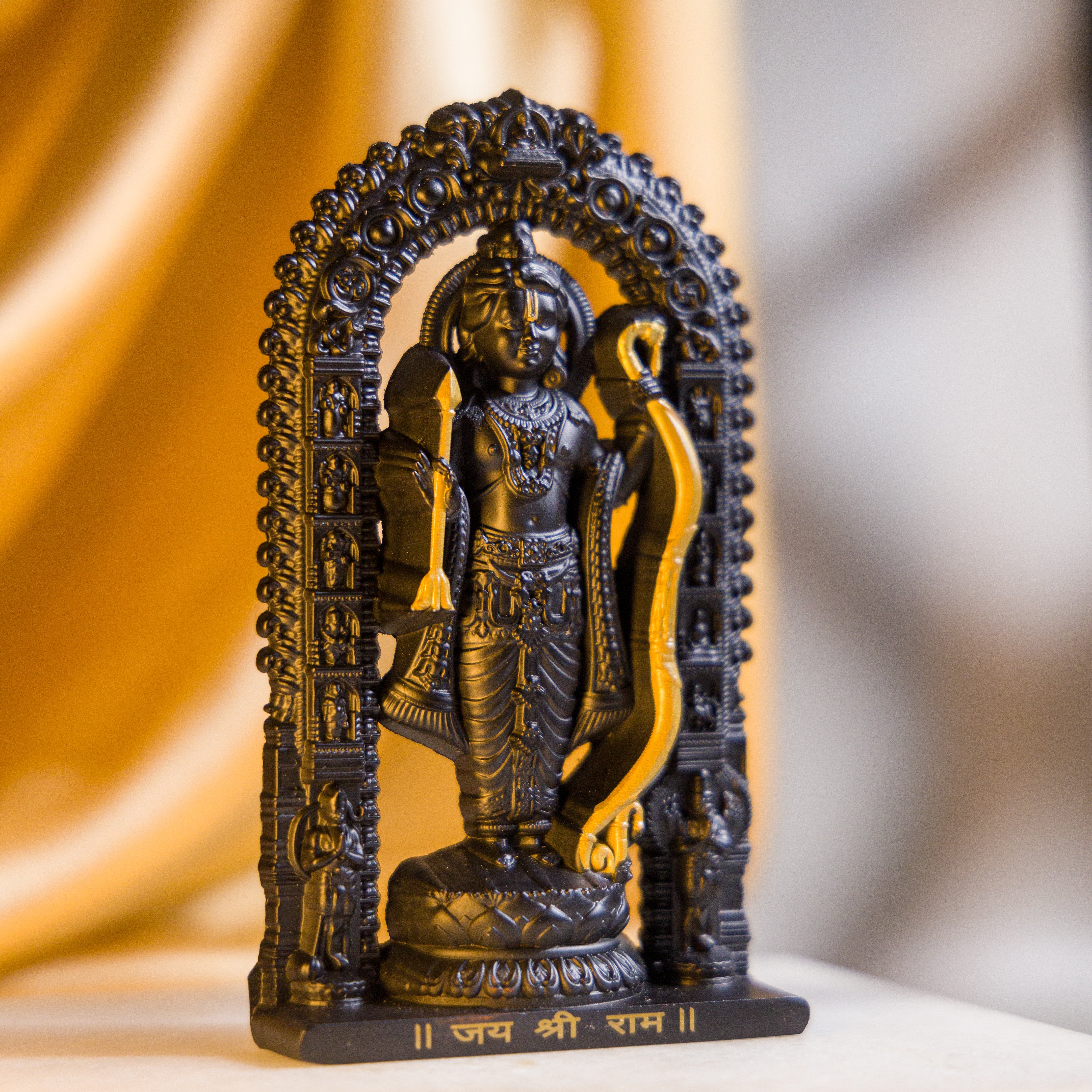 Garanman Raram German Silver Lord Ram Idol – Shri Ram Murti for Car Dashboard & Home ...