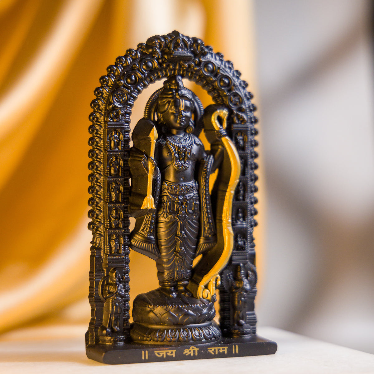 German Silver Lord Ram Idol – Shri Ram Murti for Car Dashboard & Home Temple