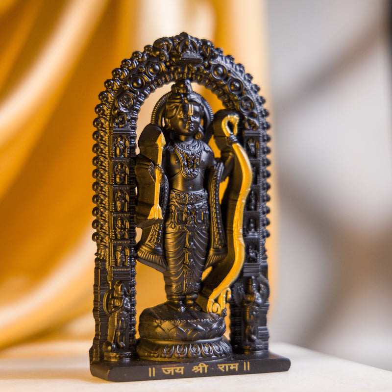 German Silver Lord Ram Idol – Shri Ram Murti for Car Dashboard & Home Temple