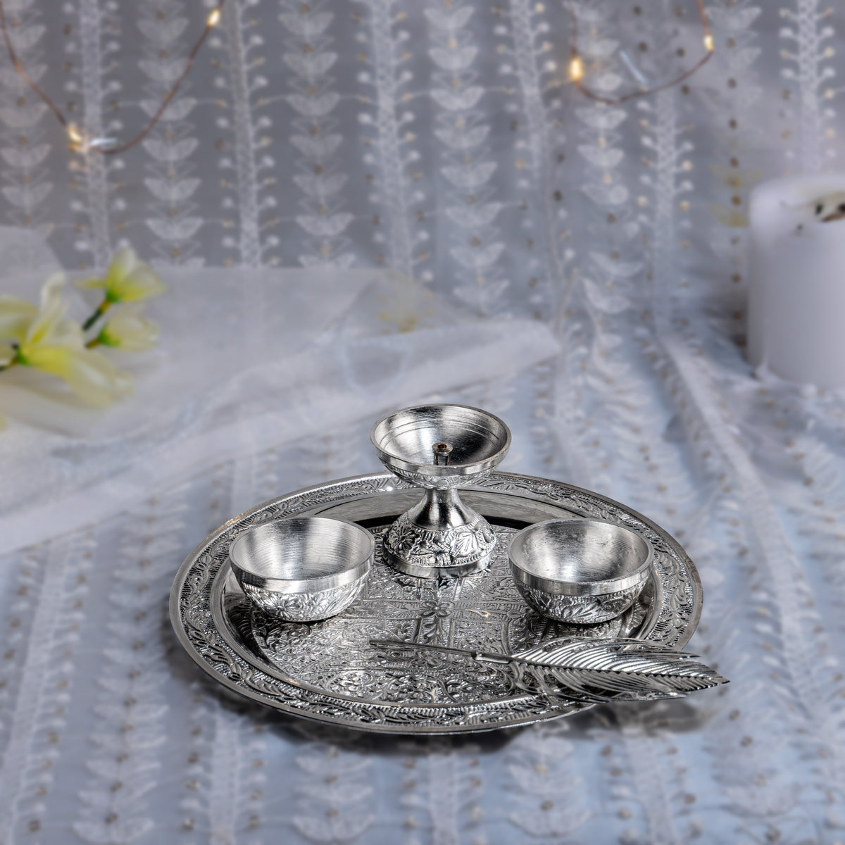 Shubh Aarambh Pooja Thali Set
