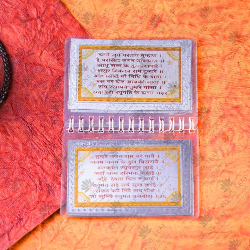 Divine Leaf™ 999 Silver Hanuman Chalisa