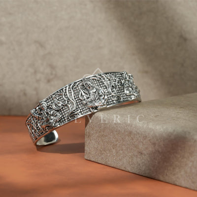 Oxidised Silver Plated Shiv Ji Kada For Him/Her