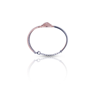 Silver Two Tone Roman Bracelet For Her