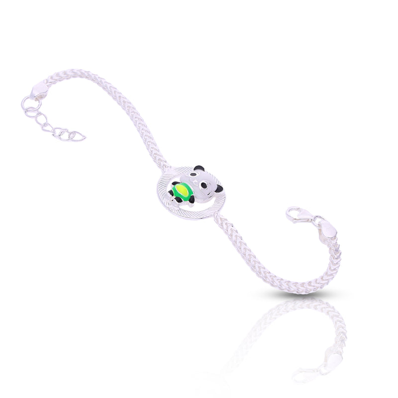 Silver Baby White Panda Bracelet