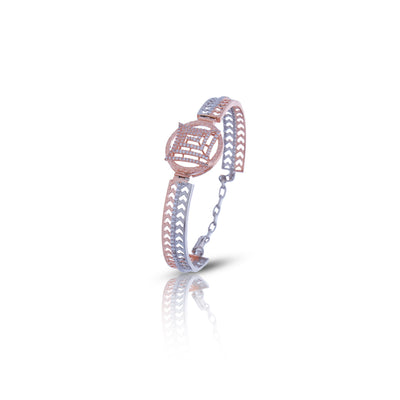 Silver Two Tone Roman Bracelet For Her