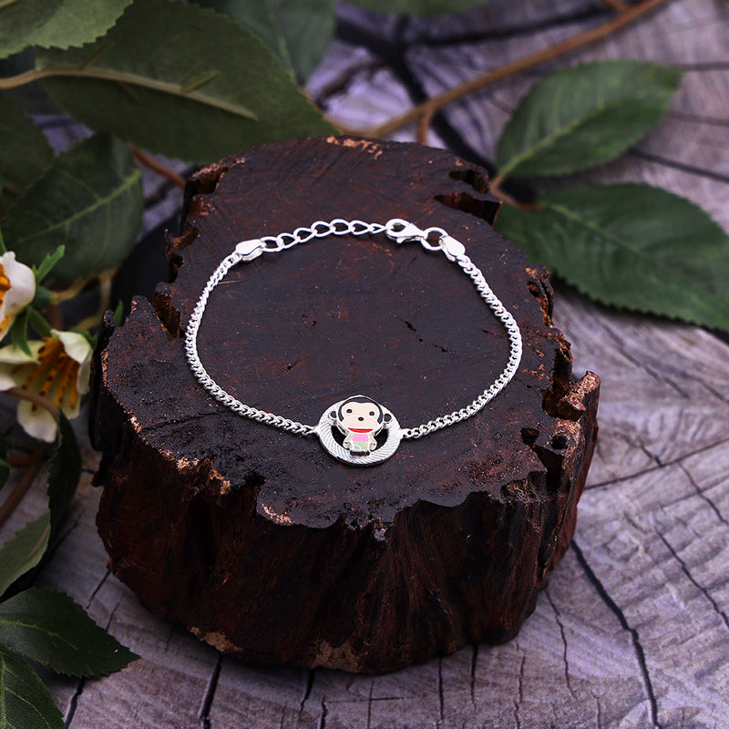SIlveric 925 Silver Monkey Baby Bracelet