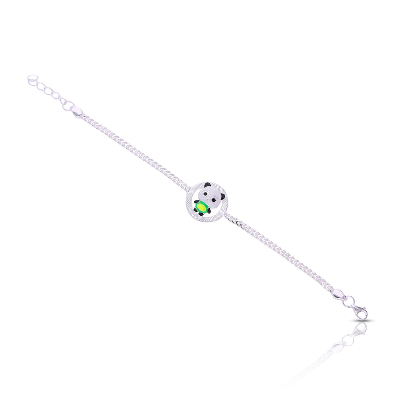 Silver Baby White Panda Bracelet